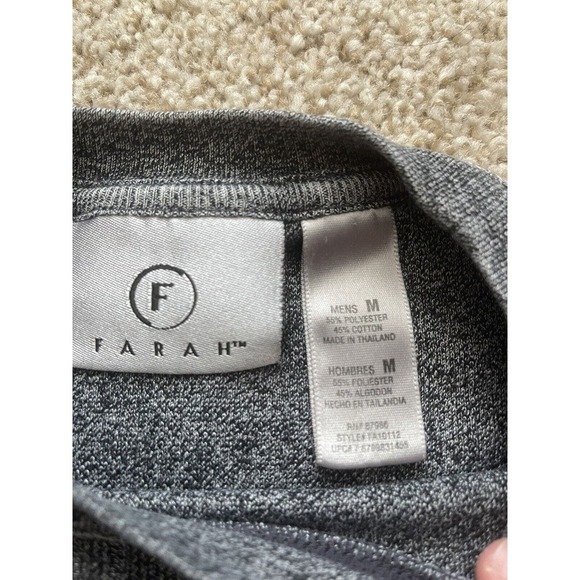 Farah Shirt Men’s Medium Long Sleeve Grey Lightweight Breathable - Picture 5 of 6